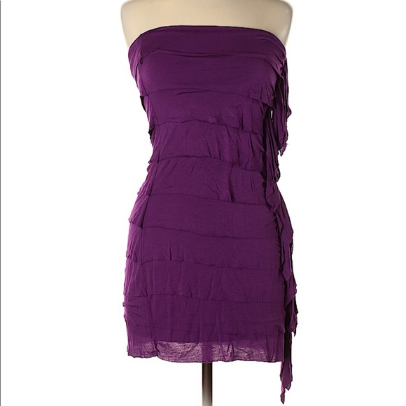 purple tube top dress